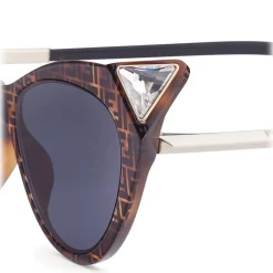 Fendi - Iridia - Cat Eye Angle Sunglasses - Havana FF - Sunglasses - Fendi Eyewear - Avvenice