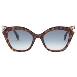 Fendi - Iridia - Cat Eye Sunglasses - Havana FF - Sunglasses - Fendi Eyewear - Avvenice