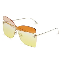 Fendi - Karligraphy - Butterfly Sunglasses - Gold Rose Orange - Sunglasses - Fendi Eyewear - Avvenice