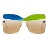 Fendi - Karligraphy - Butterfly Sunglasses - Gold Blue Green - Sunglasses - Fendi Eyewear - Avvenice