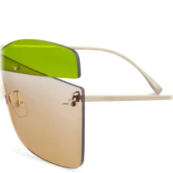 Fendi - Karligraphy - Butterfly Sunglasses - Gold Blue Green - Sunglasses - Fendi Eyewear - Avvenice