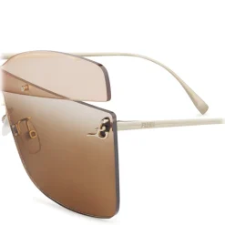 Fendi - Karligraphy - Butterfly Sunglasses - Gold Red Rose - Sunglasses - Fendi Eyewear - Avvenice