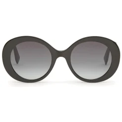 Fendi - Peeakaboo - Black Round Sunglasses - Sunglasses - Fendi Eyewear - Avvenice