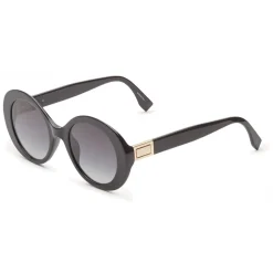 Fendi - Peeakaboo - Black Round Sunglasses - Sunglasses - Fendi Eyewear - Avvenice