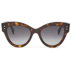 Fendi - Peeakaboo - Havana Brown Cat Eye Sunglasses - Sunglasses - Fendi Eyewear - Avvenice