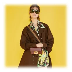 Fendi - Promeneye - Oversize Square Sunglasses - Dark Havana - Sunglasses - Fendi Eyewear - Avvenice