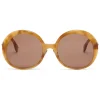 Fendi - Promeneye - Oversize Round Sunglasses - Brown - Sunglasses - Fendi Eyewear - Avvenice