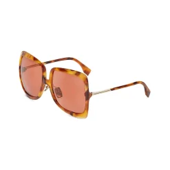 Fendi - Promeneye - Oversize Square Sunglasses - Havana Pink - Sunglasses - Fendi Eyewear - Avvenice