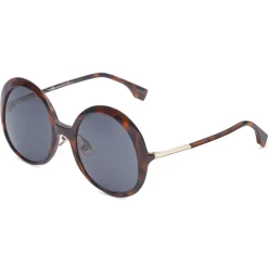 Fendi - Promeneye - Oversize Round Sunglasses - Gray - Sunglasses - Fendi Eyewear - Avvenice