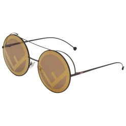 Fendi - Run Away - Brown Oversize Sunglasses - Fashion Week 17 - Sunglasses - Fendi Eyewear - Avvenice