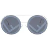 Fendi - Run Away - Oversize Round Sunglasses - Gray - Sunglasses - Fendi Eyewear - Avvenice