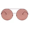 Fendi - Run Away - Red Oversize Sunglasses - Sunglasses - Fendi Eyewear - Avvenice