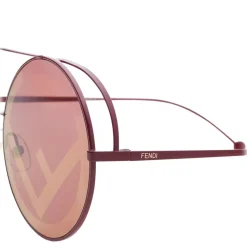 Fendi - Run Away - Red Oversize Sunglasses - Sunglasses - Fendi Eyewear - Avvenice