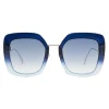 Fendi - Tropical Shine - Blue Oversize Sunglasses - Sunglasses - Fendi Eyewear - Avvenice