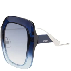 Fendi - Tropical Shine - Blue Oversize Sunglasses - Sunglasses - Fendi Eyewear - Avvenice