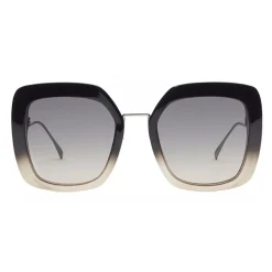 Fendi - Tropical Shine - Black & Grey Oversize Sunglasses - Sunglasses - Fendi Eyewear - Avvenice