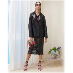 Fendi - Tropical Shine - Black & Grey Oversize Sunglasses - Sunglasses - Fendi Eyewear - Avvenice