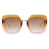 Fendi - Tropical Shine - Brown & Pink Oversize Sunglasses - Sunglasses - Fendi Eyewear - Avvenice