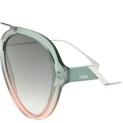 Fendi - Tropical Shine - Green & Pink Aviator Sunglasses - Sunglasses - Fendi Eyewear - Avvenice