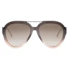 Fendi - Tropical Shine - Grey Aviator Sunglasses - Sunglasses - Fendi Eyewear - Avvenice