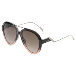 Fendi - Tropical Shine - Grey Aviator Sunglasses - Sunglasses - Fendi Eyewear - Avvenice