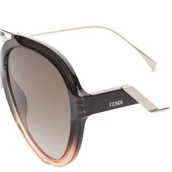 Fendi - Tropical Shine - Grey Aviator Sunglasses - Sunglasses - Fendi Eyewear - Avvenice