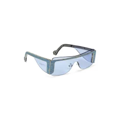 Fenty - Guarded Denim Mask - Baby Blue - Sunglasses - Rihanna Official - Fenty Eyewear - Avvenice