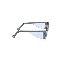 Fenty - Guarded Denim Mask - Baby Blue - Sunglasses - Rihanna Official - Fenty Eyewear - Avvenice