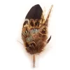 Genius Bowtie - Aristotele - Green - Real Feathers Pin - Luxury High Quality Pin - Avvenice