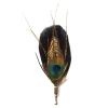 Genius Bowtie - Darwin - Black - Real Feathers Pin - Luxury High Quality Pin - Avvenice