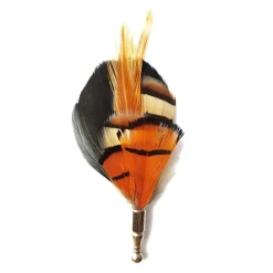 Genius Bowtie - Van Gogh - Yellow Black - Real Feathers Pin - Luxury High Quality Pin - Avvenice