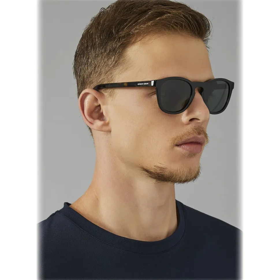 Giorgio Armani - Bi Color - Sunglasses with Bi Color Frame - Black - Sunglasses - Giorgio Armani Eyewear - Avvenice