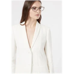 Giorgio Armani - Cat Eye Woman Eyeglasses - Brown – Optical Glasses - Giorgio Armani Eyewear - Avvenice