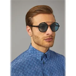 Giorgio Armani - Catwalk - Catwalk Sunglasses with Round Lenses - Black - Sunglasses - Giorgio Armani Eyewear - Avvenice