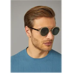 Giorgio Armani - Catwalk - Catwalk Sunglasses with Round Lenses - Gold - Sunglasses - Giorgio Armani Eyewear - Avvenice