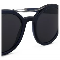 Giorgio Armani - Classic Pantos - Oval Frame Sunglasses - Blue - Sunglasses - Giorgio Armani Eyewear - Avvenice