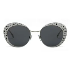 Giorgio Armani - Crystal Catwalk - Sunglasses with Open Lenses - Silver - Sunglasses - Giorgio Armani Eyewear - Avvenice