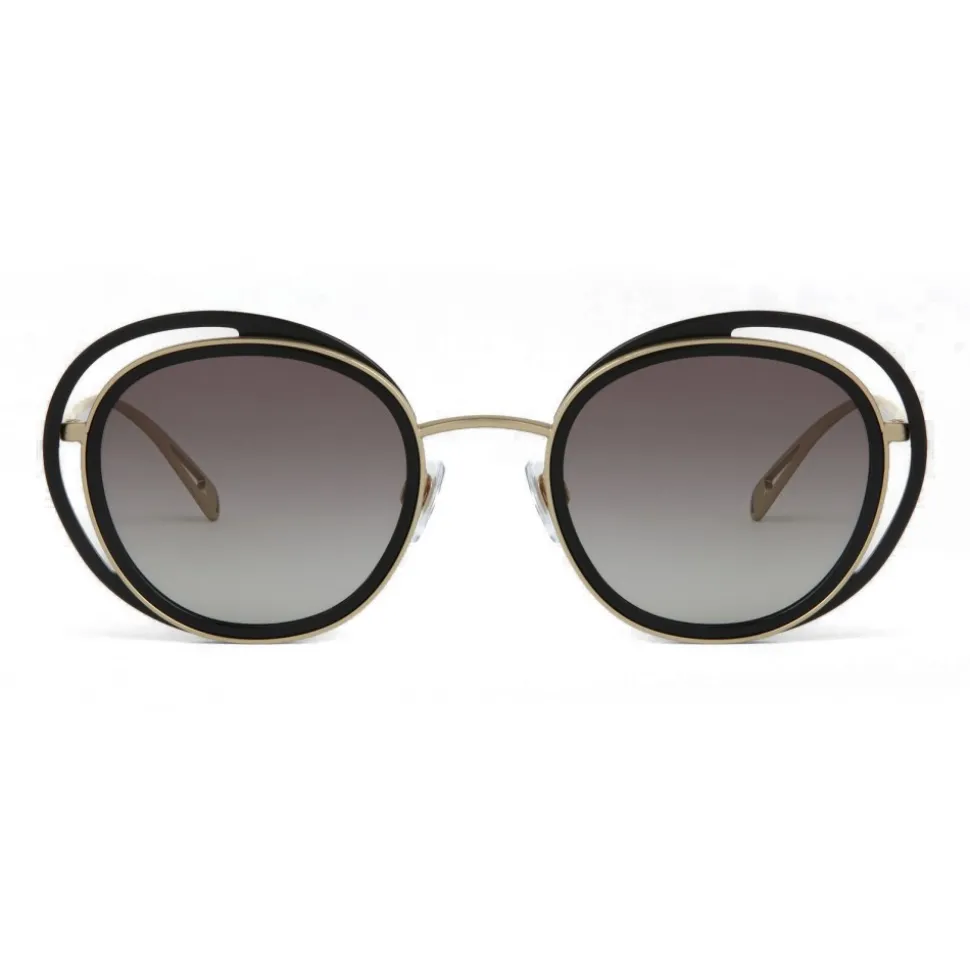 Giorgio Armani - Open Lenses Round Frame Sunglasses - Grey - Sunglasses - Giorgio Armani Eyewear - Avvenice