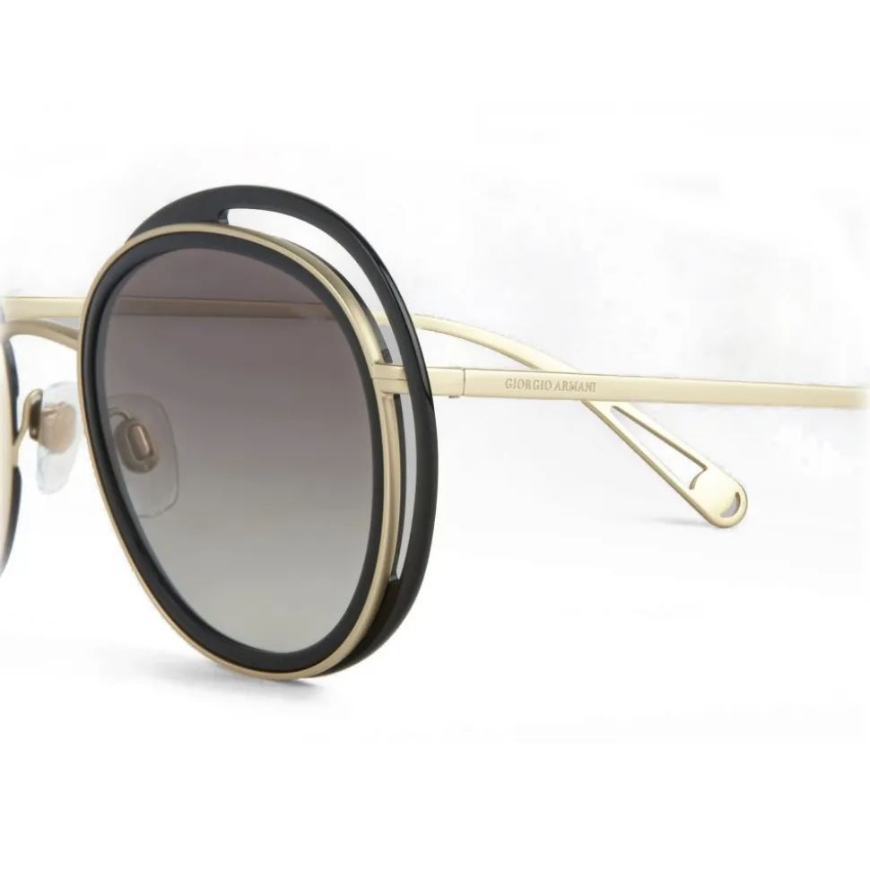 Giorgio Armani - Open Lenses Round Frame Sunglasses - Grey - Sunglasses - Giorgio Armani Eyewear - Avvenice