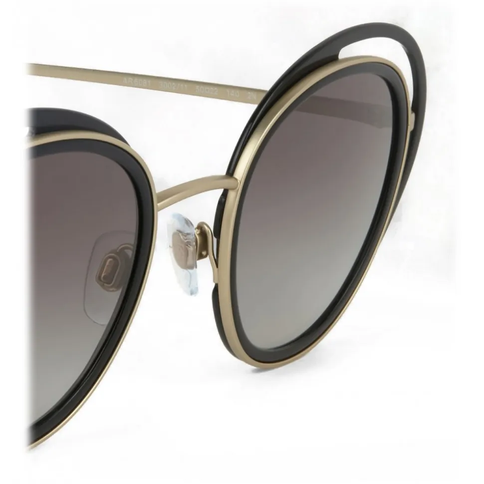 Giorgio Armani - Open Lenses Round Frame Sunglasses - Grey - Sunglasses - Giorgio Armani Eyewear - Avvenice