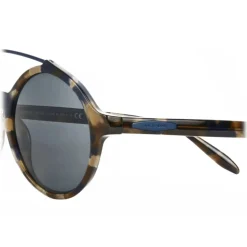 Giorgio Armani - Round Frame Sunglasses with Metal Details - Grey - Giorgio Armani Eyewear - Avvenice