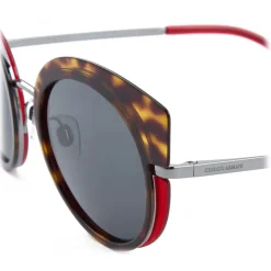 Giorgio Armani - Round Sunglasses - Dark Brown - Sunglasses - Giorgio Armani Eyewear - Avvenice