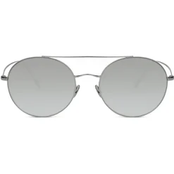 Giorgio Armani - Sunglasses with Round Metal Frame - Light Grey - Sunglasses - Giorgio Armani Eyewear - Avvenice