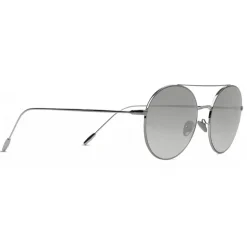 Giorgio Armani - Sunglasses with Round Metal Frame - Light Grey - Sunglasses - Giorgio Armani Eyewear - Avvenice
