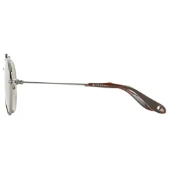 Givenchy - Aviator Sunglasses with Metal Frame with Ruthenium Finish - Sunglasses - Givenchy Eyewear - Avvenice