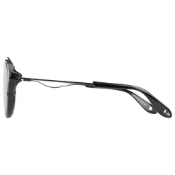 Givenchy - Black Acetate Round Sunglasses with Black Matt Frame Finish and Grey Lenses - Sunglasses - Givenchy Eyewear - Avvenice