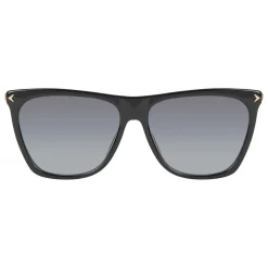 Givenchy - Black Acetate Sunglasses with Gold Metal Bars and Grey Lenses - Sunglasses - Givenchy Eyewear - Avvenice