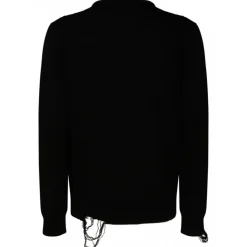 Givenchy - Black and White Cotton 4G Stars Pullover - Givenchy Exclusive Luxury Collection - Avvenice