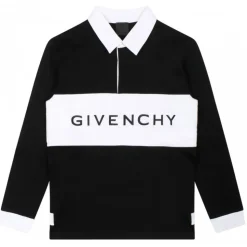 Givenchy - Black and White Cotton Polo Shirt - Givenchy Exclusive Luxury Collection - Avvenice