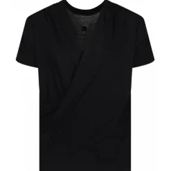 Givenchy - Black Draped T-Shirt - Givenchy Exclusive Luxury Collection - Avvenice